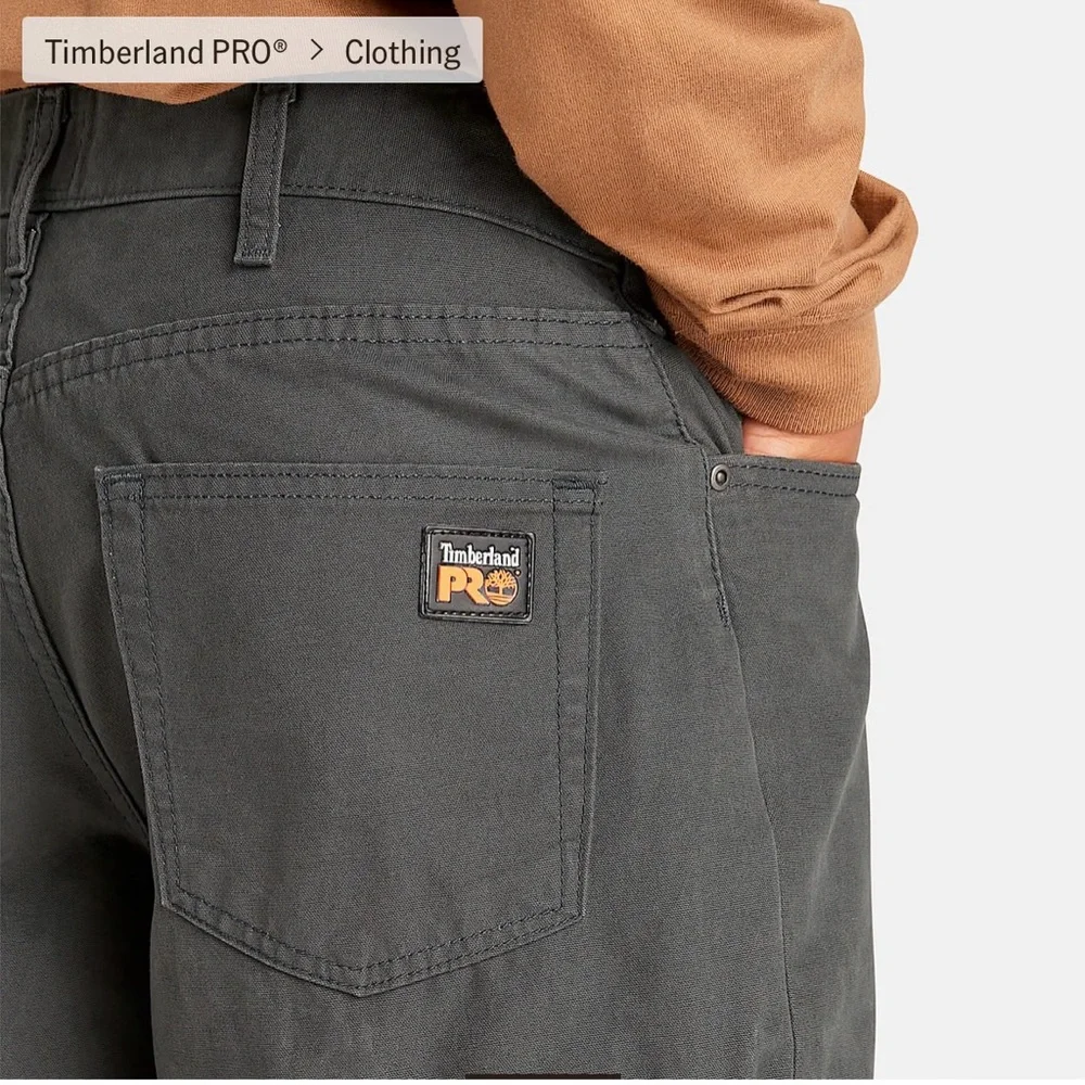 SET of 2 Timberland PRO Men's Cargo Shorts. Both size 32. Gun Metal/ Dark Wheat - Picture 6 of 13